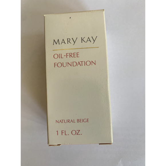 Mary Kay Oil Free Foundation NATURAL BIEGE 1086 -1oz - New, Pink Cap - Picture 1 of 3